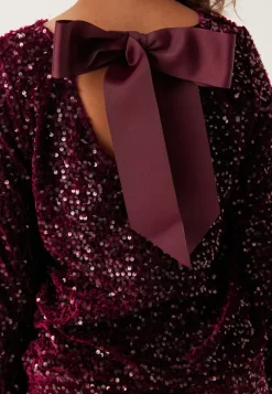 Pieces Pckam Ls Deep Back Bow Top