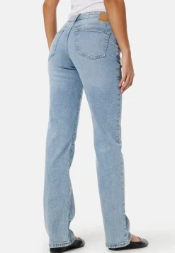Pieces Pckelly Mid Waist Straight Jeans