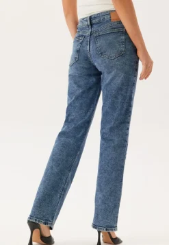 Pieces Pckelly Mw Straight Jeans