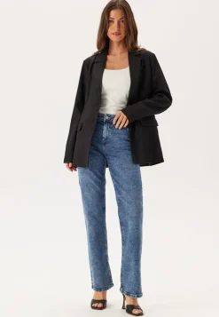 Pieces Pckelly Mw Straight Jeans