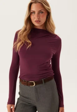 Pieces Pcmadison Ls Draped Top Jrs