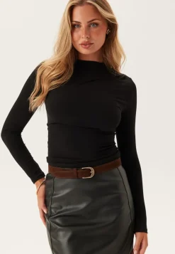 Pieces Pcmadison Ls Draped Top Jrs