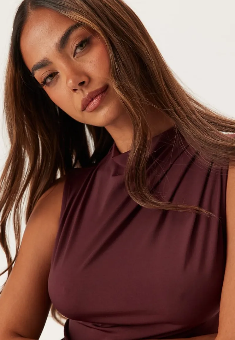 Pieces Pcmadison Sl Draped Top