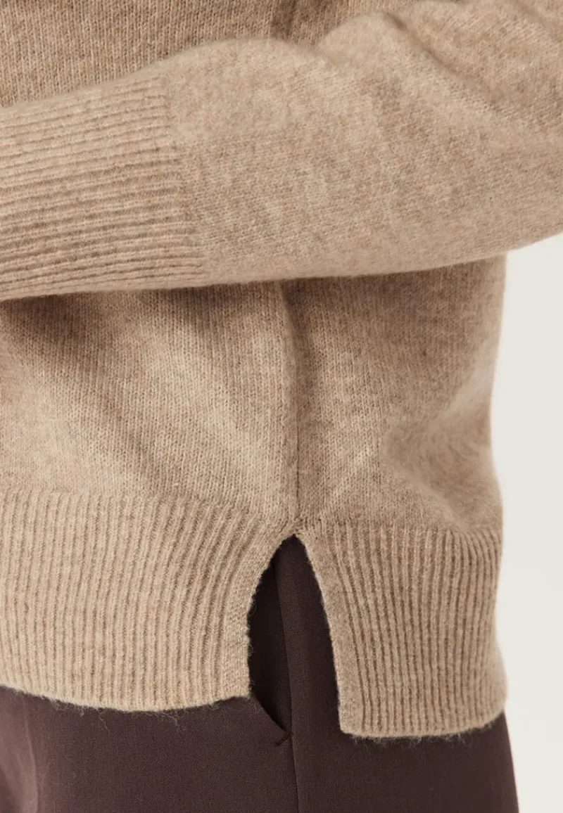 Pieces Pcmalou Ls O-neck Cutline Knit