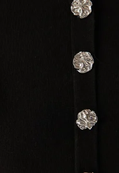 Pieces Pcmarie Ss O-neck Split Knit