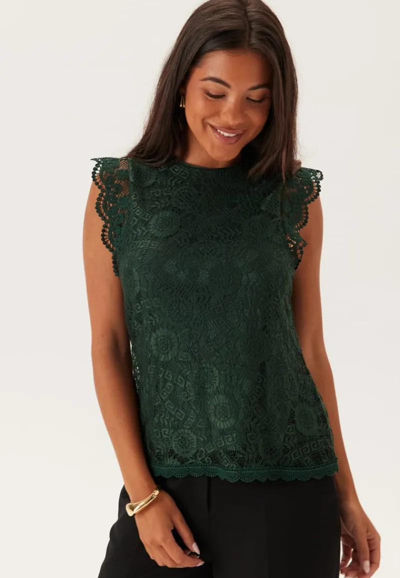 Pieces Pcolline SL Lace Top