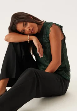 Pieces Pcolline SL Lace Top