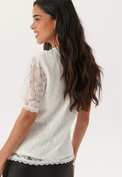 Pieces Pcolline Ss Lace Top