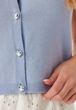 Pieces Pcorina Ss O-neck Knit Cardiga