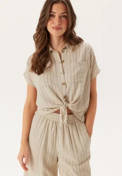 Pieces Pcpia Ss Tie Shirt Wvn Noos