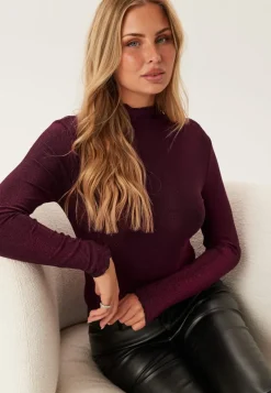 Pieces Pcsandra Ls Mockneck Top