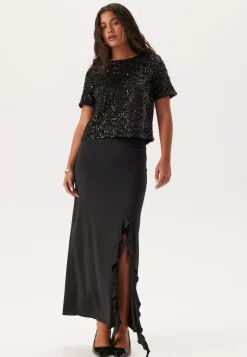 Pieces Pcserena Sequin Ss O-neck Top