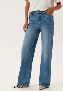 Pieces Pcsilke Mw Wide Jeans
