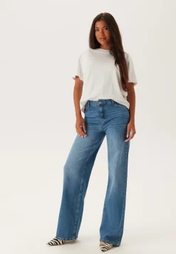 Pieces Pcsilke Mw Wide Jeans