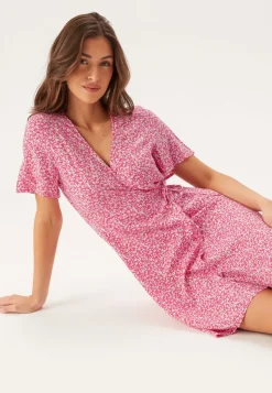 Pieces Pctala New Ss Wrap Dress