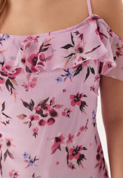 Bubbleroom Occasion Peaky Shoulder Flounce Maxi Dress