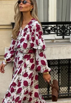 Emelie Olson X Bubbleroom Printed Frill Blouse