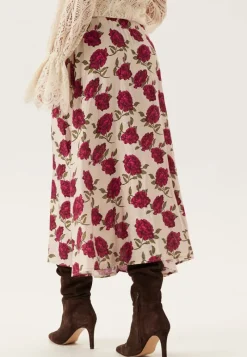 Emelie Olson X Bubbleroom Printed Midi Skirt