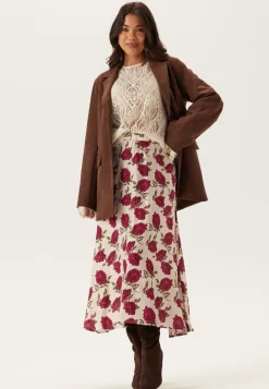 Emelie Olson X Bubbleroom Printed Midi Skirt