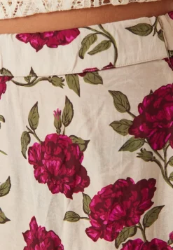 Emelie Olson X Bubbleroom Printed Midi Skirt