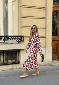 Emelie Olson X Bubbleroom Printed Midi Skirt