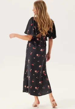 Bubbleroom Occasion Puff Sleeve Ankle Dress