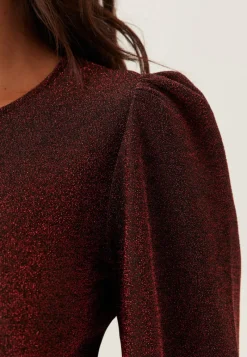 BUBBLEROOM Puff Sleeve Sparkling Dress