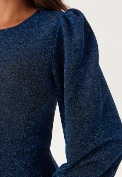 BUBBLEROOM Puff Sleeve Sparkling Dress