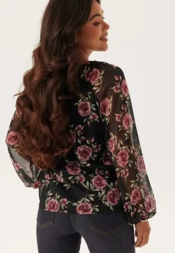 BUBBLEROOM Raglan Chiffong Blouse