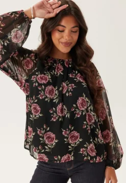 BUBBLEROOM Raglan Chiffong Blouse