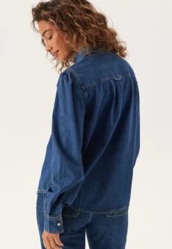 GANT Reg Puff Sleeve Denim Shirt