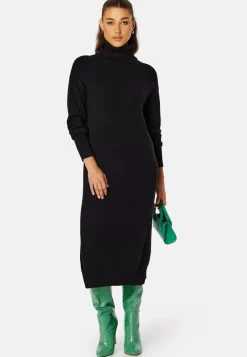 VILA Rill Roll Neck L/S Midi Dress