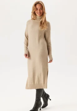 VILA Rill Roll Neck L/S Midi Dress