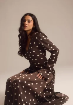 Bubbleroom Occasion Ruched Front Midi Dress