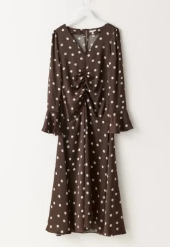 Bubbleroom Occasion Ruched Front Midi Dress