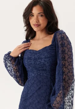 Bubbleroom Occasion Ruched L/S Midi Dress