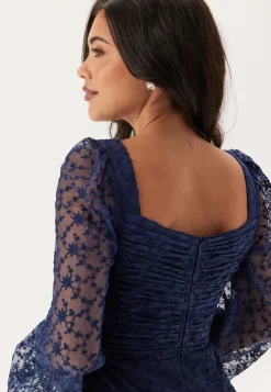 Bubbleroom Occasion Ruched L/S Midi Dress