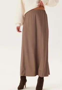 BUBBLEROOM Satin Midaxi Skirt