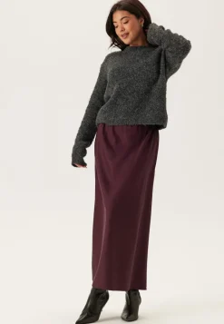 BUBBLEROOM Satin Midaxi Skirt