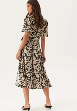 BUBBLEROOM Satin Wrap Dress