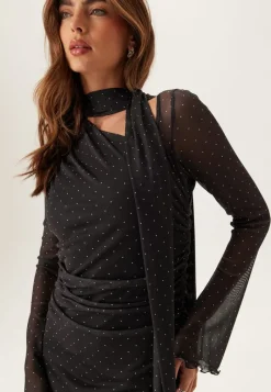 Bubbleroom Occasion Scarf Mesh Ankle Dress