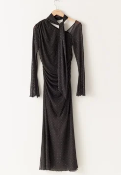 Bubbleroom Occasion Scarf Mesh Ankle Dress