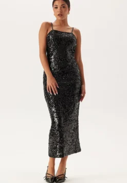 BUBBLEROOM Sequin Strap Dress