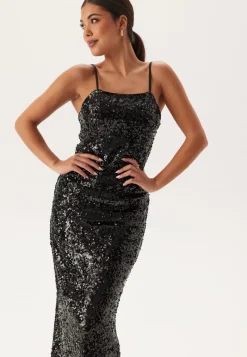 BUBBLEROOM Sequin Strap Dress