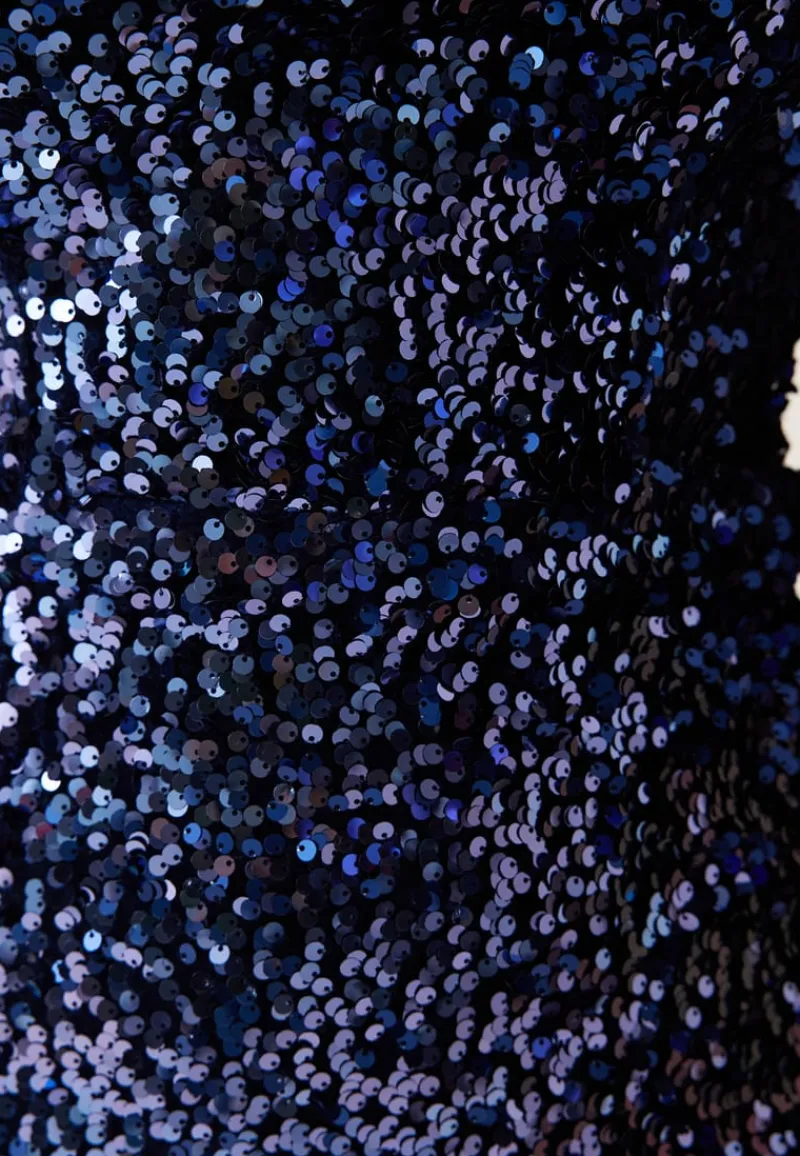 Goddiva Sequin Velvet Sweetheart Maxi Dress