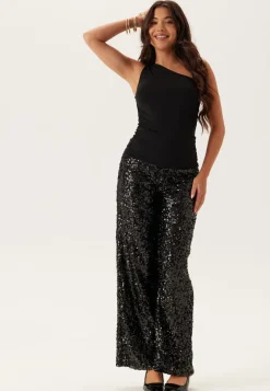 BUBBLEROOM Sequin Wide Trousers