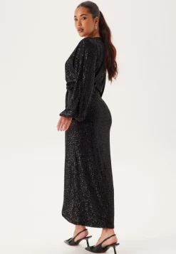 Bubbleroom Occasion Sequin Wrap Gown