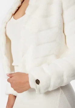 Chiara Forthi Short Party Faux Fur Jacket