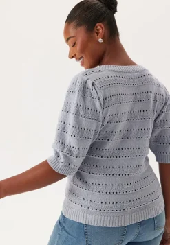 Happy Holly Short Sleeve Knit Sweater