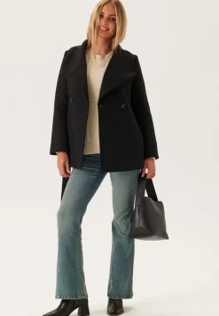 BUBBLEROOM Short Wool Blend Coat